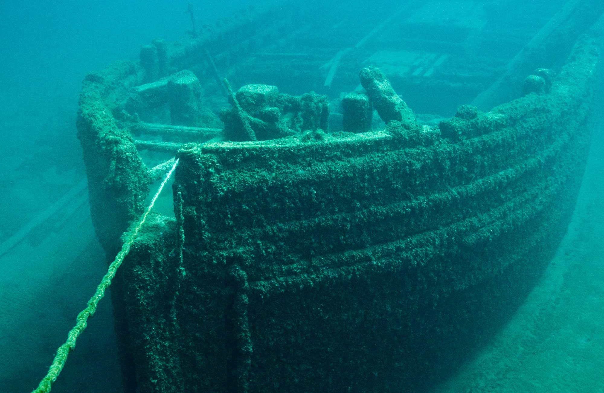 Underwater Shipwreck in Thunder Bay
