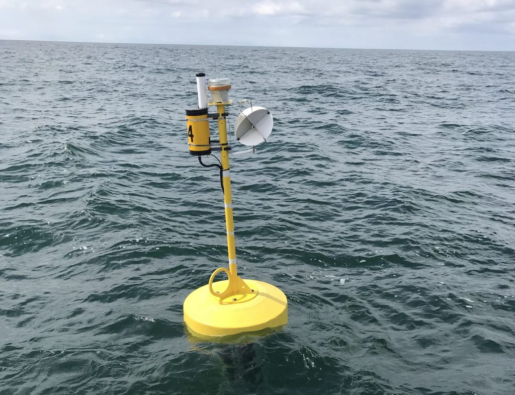 A yellow buoy
