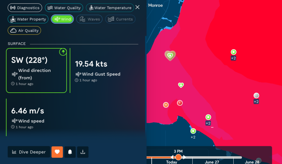 Historical observing data is available on Seagull - GLOS