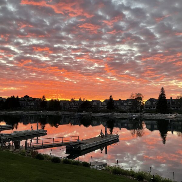 GLOS Photo Contest_2026_Sunset Reflection at Mariners Haven_Marina in Collingwood, Ontario - Georgian Bay:Lake Huron_by Paula Zubek "Sunset Reflection at Mariners Haven" by Paula Zubek