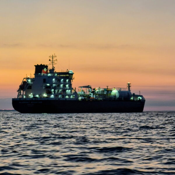 GLOS Photo Contest_2026_Ship on Lake Erie_Port Colborne_Lake Erie_August 14 2026_by Charles Kish "Ship on Lake Erie" by Charles Kish.